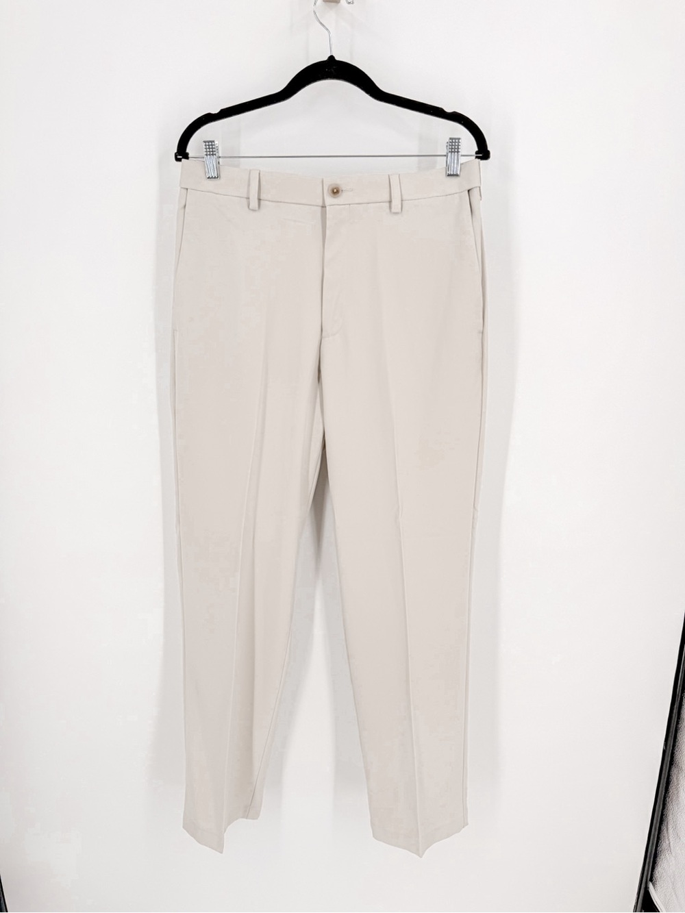 Haggar Beige Dress Pants - Classic Straight Fit